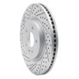 R1 11-19 Ford Taurus Sho Front Left Drilled & Slotted Geo-Carbon Rotor