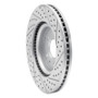 R1 11-19 Ford Taurus Sho Front Left Drilled & Slotted Geo-Carbon Rotor