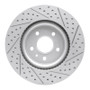 R1 11-19 Ford Taurus Sho Front Left Drilled & Slotted Geo-Carbon Rotor