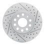 R1 05-25 Audi A3 (Mexico) Front Right Drilled & Slotted Geo-Carbon Rotor