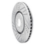 R1 04-06 Audi Tt Quattro Left Front Drilled & Slotted Geo-Carbon Rotor
