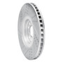 R1 04-06 Audi Tt Quattro Right Front Drilled & Slotted Geo-Carbon Rotor