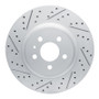 R1 17-25 Tesla Model 3 Rear Left Drilled & Slotted Geo-Carbon Rotor