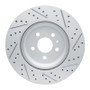 R1 17-25 Tesla Model 3 Rear Left Drilled & Slotted Geo-Carbon Rotor