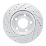 R1 97-08 Audi S8 Front Right/Rear Right Drilled & Slotted Geo-Carbon Rotor