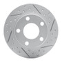 R1 96-05 Audi A4 Quattro Rear Right Drilled & Slotted Geo-Carbon Rotor