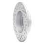 R1 96-05 Audi A4 Quattro Rear Right Drilled & Slotted Geo-Carbon Rotor