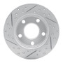 R1 96-05 Audi A4 Quattro Rear Right Drilled & Slotted Geo-Carbon Rotor