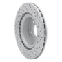 R1 17-25 Tesla Model 3 Front Left Drilled & Slotted Geo-Carbon Rotor