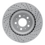 R1 17-25 Tesla Model 3 Front Left Drilled & Slotted Geo-Carbon Rotor