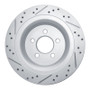 R1 15-23 Ford Mustang Rear Right Drilled & Slotted Geo-Carbon Rotor