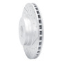 R1 12-21 Tesla Model X Front Right Drilled & Slotted Geo-Carbon Rotor