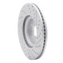 R1 13-20 Ford Fusion Front Left Drilled & Slotted Geo-Carbon Rotor