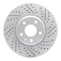 R1 08-25 Audi A5 Sportback Front Right Drilled & Slotted Geo-Carbon Rotor
