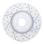 R1 18-25 Audi S5 Front Right Drilled & Slotted Geo-Carbon Rotor