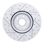 R1 18-25 Audi S5 Front Right Drilled & Slotted Geo-Carbon Rotor