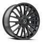 Kraze KR185 Double Down 17x8 / 5x108/114.3 BP / 38mm Offset / 73mm Hub Gloss Black Wheel