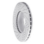 R1 12-18 Ford Focus Front Right Drilled & Slotted Geo-Carbon Rotor