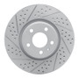 R1 11-17 Audi A4 Allroad Front Left Drilled & Slotted Geo-Carbon Rotor
