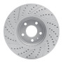 R1 08-12 Audi Q5 (USA/Canada) Front Right Drilled & Slotted Geo-Carbon Rotor