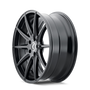 Kraze KR194 Cosmos 18x8 / 5x108 BP / 40mm Offset / 63.5mm Hub Gloss Black Wheel