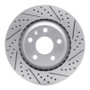 R1 08-15 Audi Tts Quattro Rear Right Drilled & Slotted Geo-Carbon Rotor