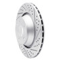 R1 08-15 Audi Tts Quattro Rear Right Drilled & Slotted Geo-Carbon Rotor