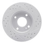 R1 11-19 Ford Figo (Mexico) Front Left Drilled & Slotted Geo-Carbon Rotor