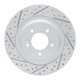 R1 21-26 Hyundai Sonata Rear Left Drilled & Slotted Geo-Carbon Rotor