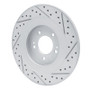 R1 21-26 Hyundai Sonata Rear Left Drilled & Slotted Geo-Carbon Rotor
