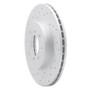 R1 08-11 Ford Focus Front Left Drilled & Slotted Geo-Carbon Rotor