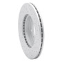 R1 08-11 Ford Focus Front Left Drilled & Slotted Geo-Carbon Rotor