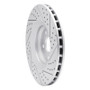 R1 08-11 Audi Tt Quattro Front Left Drilled & Slotted Geo-Carbon Rotor