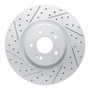 R1 21-26 Hyundai Sonata Front Left Drilled & Slotted Geo-Carbon Rotor