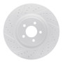 R1 07-14 Ford Mustang Front Left Drilled & Slotted Geo-Carbon Rotor