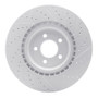 R1 07-14 Ford Mustang Front Left Drilled & Slotted Geo-Carbon Rotor