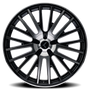 Kraze KR185 Double Down 18x8 / 5x112/120 BP / 40mm Offset / 74.1mm Hub Gloss Black Machined Wheel