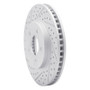 R1 05-10 Ford Mustang Front Left Drilled & Slotted Geo-Carbon Rotor