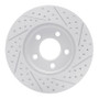 R1 05-10 Ford Mustang Front Left Drilled & Slotted Geo-Carbon Rotor