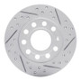 R1 02-06 Audi A4 (USA/Canada) Rear Right Drilled & Slotted Geo-Carbon Rotor