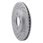 R1 84-91 BMW 325 Front Left Drilled & Slotted Geo-Carbon Rotor