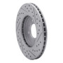 R1 84-91 BMW 325 Front Left Drilled & Slotted Geo-Carbon Rotor