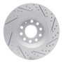 R1 05-11 Audi A6 Quattro Rear Left Drilled & Slotted Geo-Carbon Rotor