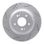 R1 18-23 Genesis G70 Rear Left Drilled & Slotted Geo-Carbon Rotor