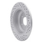 R1 18-23 Genesis G70 Rear Left Drilled & Slotted Geo-Carbon Rotor