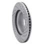 R1 18-23 Genesis G70 Front Right Drilled & Slotted Geo-Carbon Rotor