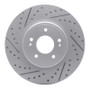 R1 18-23 Genesis G70 Front Left Drilled & Slotted Geo-Carbon Rotor