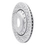 R1 04-10 Audi A8 Rear Right Drilled & Slotted Geo-Carbon Rotor