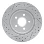 R1 00-06 Ford Thunderbird Rear Right Drilled & Slotted Geo-Carbon Rotor