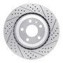 R1 05-11 Audi A6 Quattro Rear Right Drilled & Slotted Geo-Carbon Rotor